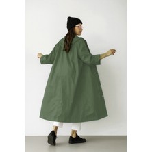 Altınmakas First Master Yeşil Pvc Polyester Balıkçı Kapşonlu Pardösü Yağmurluk Xxl 0,32 mm Art No 507050GR