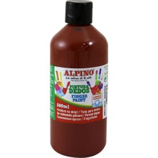 Alpino Kahverengi Parmak Boyası 500 ml Renkli ve Eğlenceli Kırtasiye Ürünü