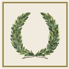 Hester & Cook Laurel Wreath Cocktail Napkin - Pack Of 20