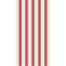 Hester & Cook Red Linen Stripe Guest Napkin - Pack Of 16