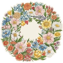 Hester & Cook Die-Cut Wildflower Wreath Placemat - 12 Sheets