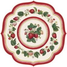 Hester & Cook Die-Cut Strawberry China Placemat - 12 Sheets