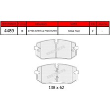 Bsr Fren Balatası Ön Togg T10X