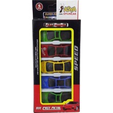 Asya Oyuncak 5'li Metal Araba Modeli Die Cast Malzeme ile 2-4 Yaş Arası Çocuklar İçin