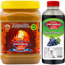 Bozkırlı Çavuşoğlu Odun Ateşinde Çifte Kavrulmuş Kepekli Bozkır Tahini 930 gr + Üzüm Pekmezi 1000 gr