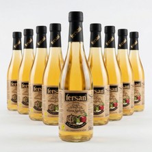 Fersan Organik Elma Sirkesi 500 ml 12'li Cam Şişe – Sirke Anası İçeren, Doğal Fermente