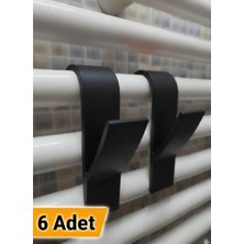Casey Store Havlupan - Petek Uyumlu Banyo ve Mutfak Radyatör Boru Askılığı Kancası ( 6'lı Set , PET-G baskı )