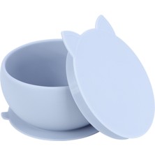 Pandish Vakum Tabanlı Silikon Kase Sky Blue