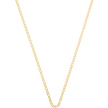 Altın Kaplama Çelik Bar Zincir Kolye