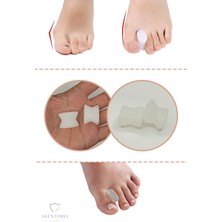 Özgürce Çift Ayak Parmak Arası Makara, Baş Parmak Düzeltici, Rahat ve Esnek Kullanım