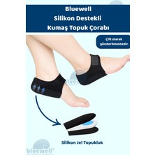 Özgürce Yumuşak Silikon Destekli Kumaş Topuk Çorabı Çift, Konfor ve Koruma Sağlar