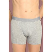 Tutku 6'lı Paket Gri Elastan Streç Boxer Erkekler İçin Konforlu ve Şık Seçim