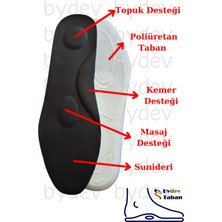 Özgürce Konforlu Anatomik Topuk Destekli Masaj Noktalı Ayakkabı Içi Tabanlık