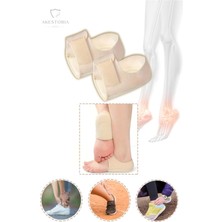 Özgürce Konforlu Ortopedik Silikon Kumaş Topuk Çorabı 2'li Set