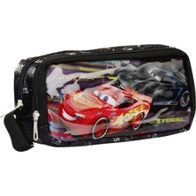 Car Cars 96851 Kalem Kutusu İki Gözlü Dayanıklı Yapı ile Çocuklar İçin Uygun Tasarım