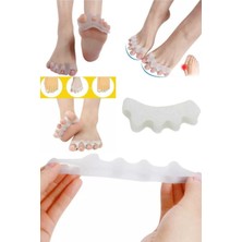 Özgürce Konforlu 5 Parmak Ayırıcı Silikon Makara Ayak Koruyucu