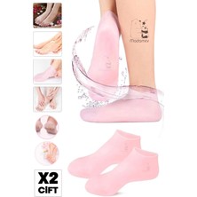 Özgürce Yumuşak Silikon Ayak Bakım Çorabı, Nemlendirici ve Çatlak Önleyici Set