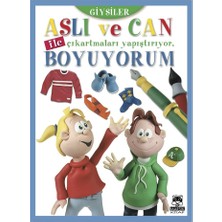 Marsık Kitap Giysiler-Aslı Ve Can İle Çıkartmaları Yapıştırıyor