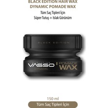 Vasso 24 Saat Süper Tutuş Ve Etkili Islak Görünüm Kazandıran Wax - Vasso Dynamic Pomade Wax 150 ml 8699216347645