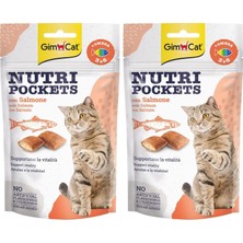 Braventa Collection Gimcat Nutripockets Kedi Ödülü Somon Omega 3&6 60 gr 2li Paket