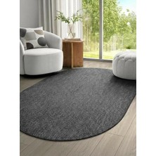 Saraz Halı Elit 1017 Gri Sisal Hasır Görünümlü Modern Salon Oturma Odası Dört Mevsim Halı