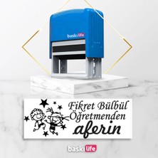 Baskı Life Öğretmen Kaşe  Kaşe  Kitap Mührü Kitap Damgası Kişiye Özel Kaşe 623