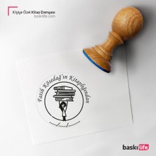 Baskı Life Kişiye Özel Kitap Damgası Kitap Mührü Kaşe Kitap Mühür Özel Damga 130