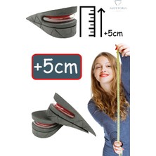 Özgürce Yüksekliğini Artıran Siyah Boy Yükseltme Topukluğu 5 Cm, Gizli ve Rahat