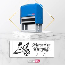 Baskı Life  Kaşe  Kitap Mührü Kitap Damgası Kişiye Özel Kaşe 558