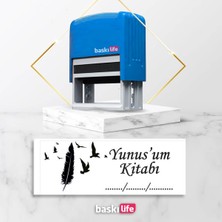 Baskı Life  Kaşe  Kitap Mührü Kitap Damgası Kişiye Özel Kaşe 584