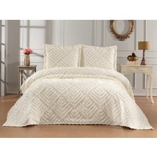 Danteel Home Valencia 3 Parça Çift Kişilik Pike Takımı Krem