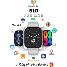 Normadia Miniled Ekranlı, 45MM Gri Akıllı Kol Saati, Çok Fonksiyonlu ve Şık Tasarım