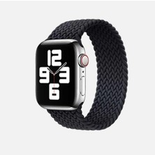 Normadia Esnek Hasır Örgü Kordon, Apple Watch 38MM Uyumlu, Şık ve Konforlu Kayış
