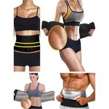 Özgürce Unisex Bel Şekillendirici Sauna Kemer, Terletici ve Zayıflatıcı Korsesiz Konfor