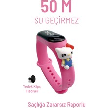 UltraNova Pembe Hello Kitty Dijital Çocuk ve Genç Kol Saati, Su Geçirmez ve Dokunmatik