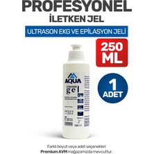 Aquamed Aqua 250 ml Ultrason Ekg ve Epilasyon Jeli | Cilt Dostu, Kokusuz, Hipoalerjenik