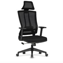 Eden Fileli Koltuk | Ayarlanabilir Başlıklı, Bel Destekli, Hareketli Kollu Ofis & Ev Sandalyesi