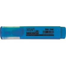 Kraf 330 Mavi Fosforlu Kalem 2-3 mm Yazı Kalınlığı ile Kesik Uçlu