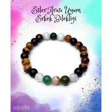 Herkimer Doğaltaş Orijinal Doğaltaş Erkek Eşler Arası Uyum Enerji Bilekliği