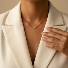 Altıncık 14 Ayar Altın Dorika Set Ipli Kolye