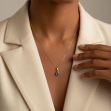 Altıncık 14 Ayar Altın Göz Kolye