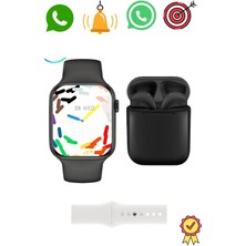 Normadia iPhone 13 Pro, Watch 9 ve Airpods I12 Uyumlu Şık ve Fonksiyonel Akıllı Saat Seti