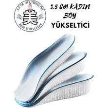 Özgürce Kadın Spor Ayakkabı Bot Topuk Yükseltici, 3.5 cm Ortopedik Tabanlık