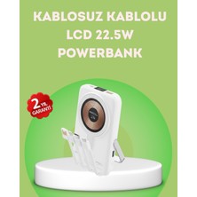 İlk El Grup Ieg™ LCD Göstergeli Manyetik Powerbank Type C USB Girişli