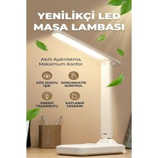 Sylar Katlanabilir Dokunmatik Kontrollü Göz Dostu Akıllı LED Masa Lambası – Enerji Tasarruflu