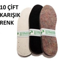 Özgürce 10 Çift Renkli Keçeli Eva Patik Tabanı, Iki Katmanlı, Konforlu ve Dayanıklı