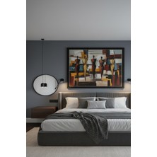 Safir Design Minimalist Hatlara Sahip Insan Formları Içeren Estetik Çerçeveli Tablo