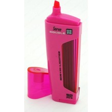 Serve Pembe 0.9mm Min & Fosforlu Kalem 50 Adet Ölçüleri ile Renkli Yazım Deneyimi