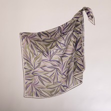 Piramit Naturel Eşarp | Palmiye Yaprakları