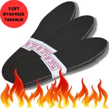 Özgürce Siyah Termal Keçe Ayakkabı Tabanlığı, Kışlık Sıcak Iç Taban